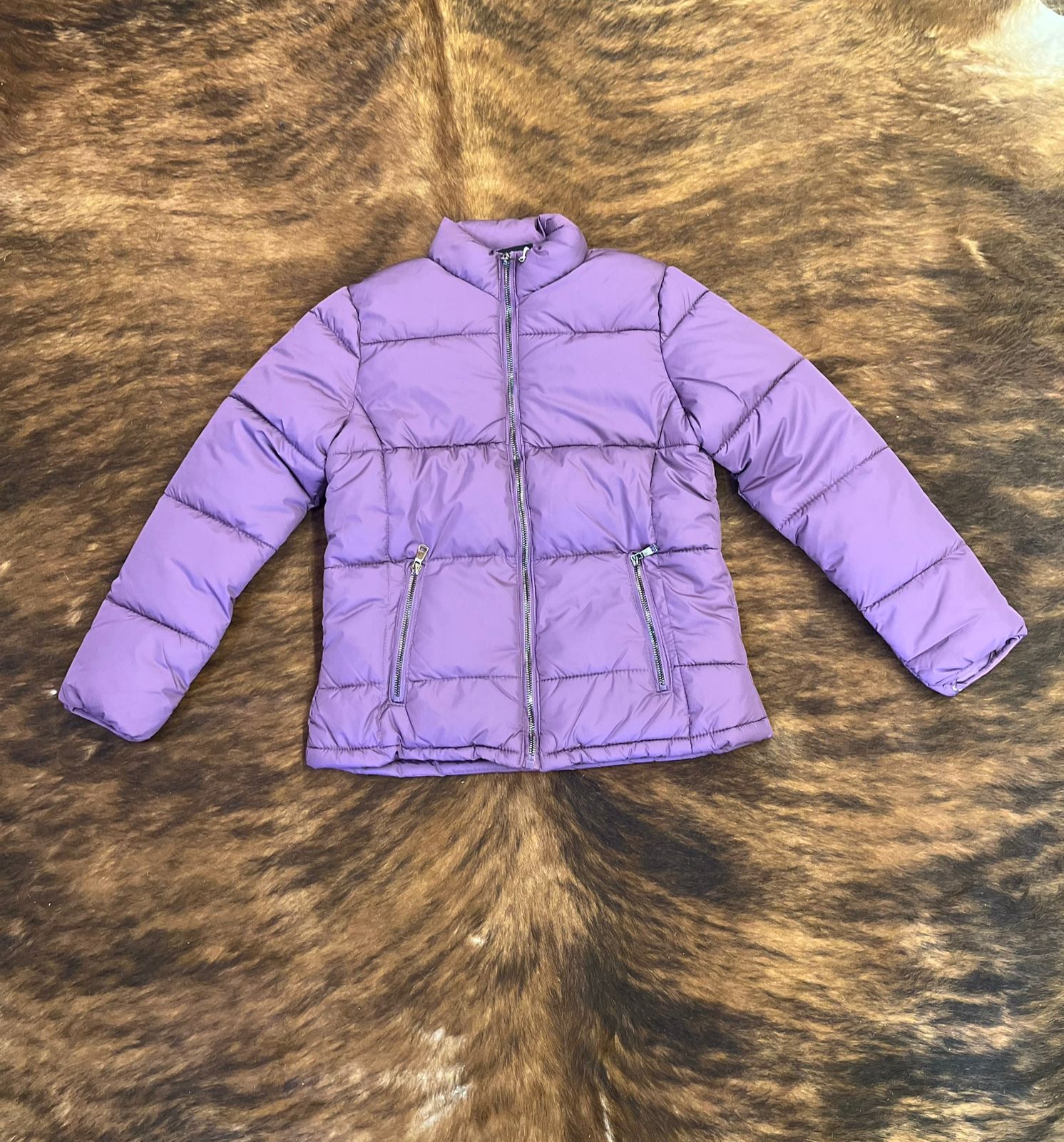 Jaqueta Infantil Puffer Roxo