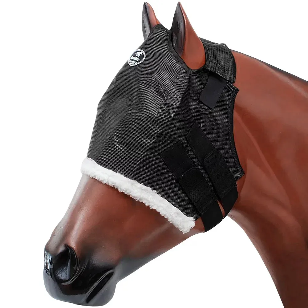 Máscara de Proteção para Cavalo Boots Horse de Nylon Preta - Imagem 2