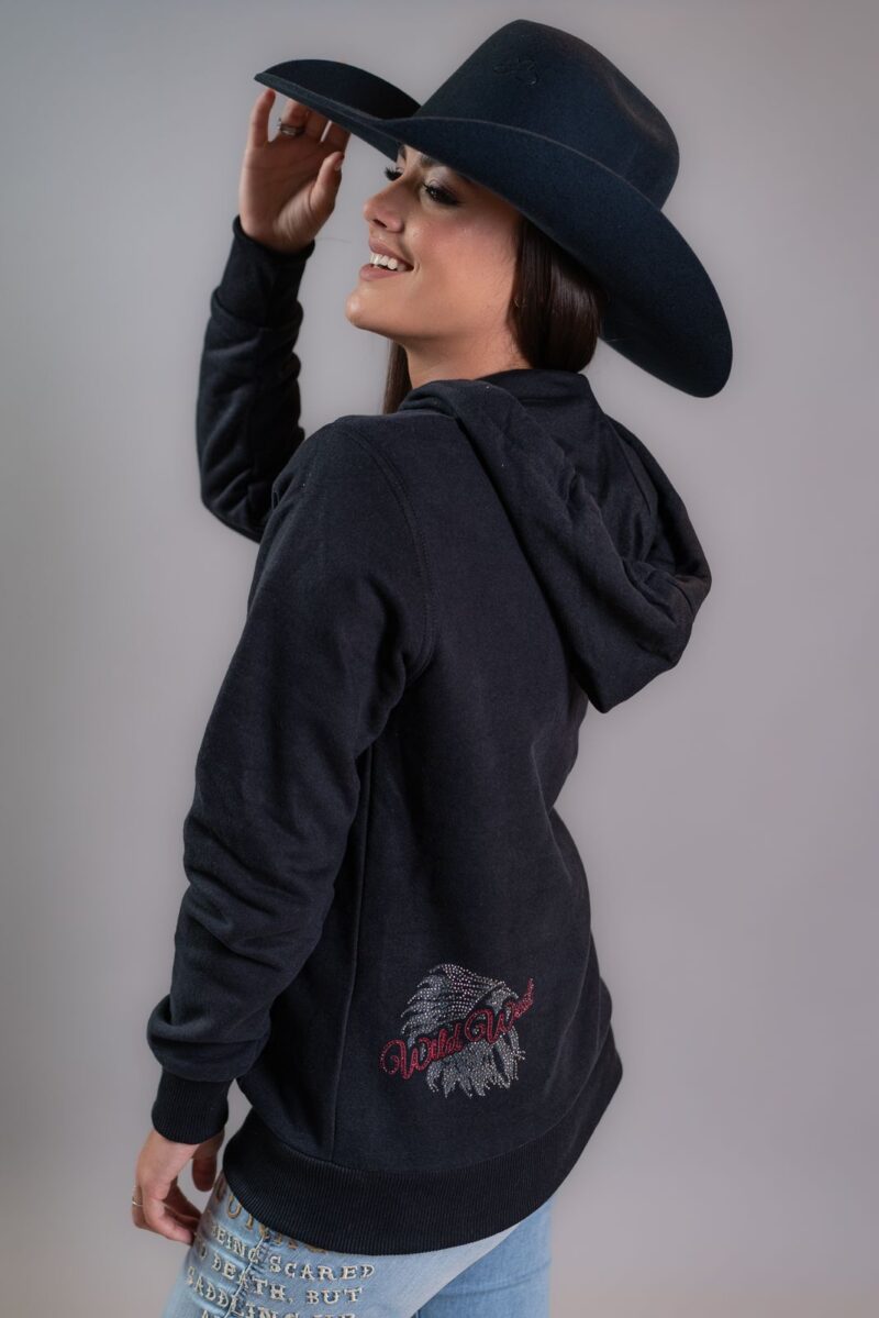 Moletom Feminino Zoe Cocar Preto - Imagem 2