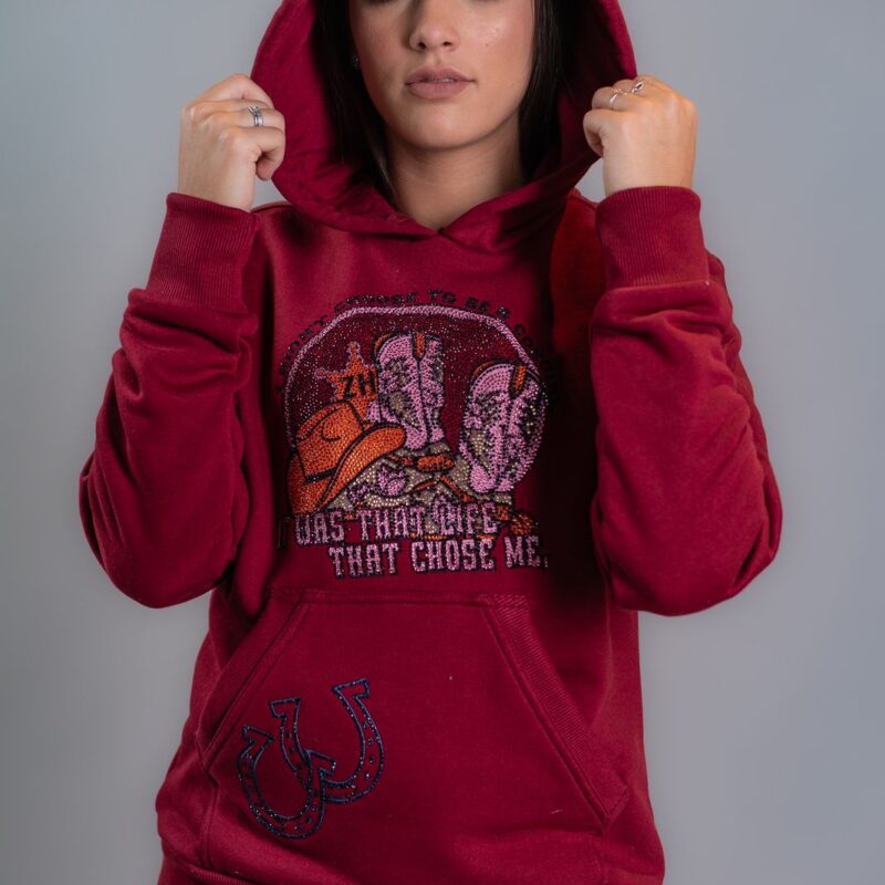 Moletom Feminino Zoe vermelho 7023