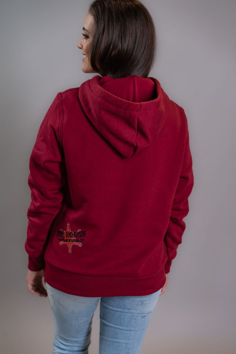 Moletom Feminino Zoe vermelho 7023 - Image 3