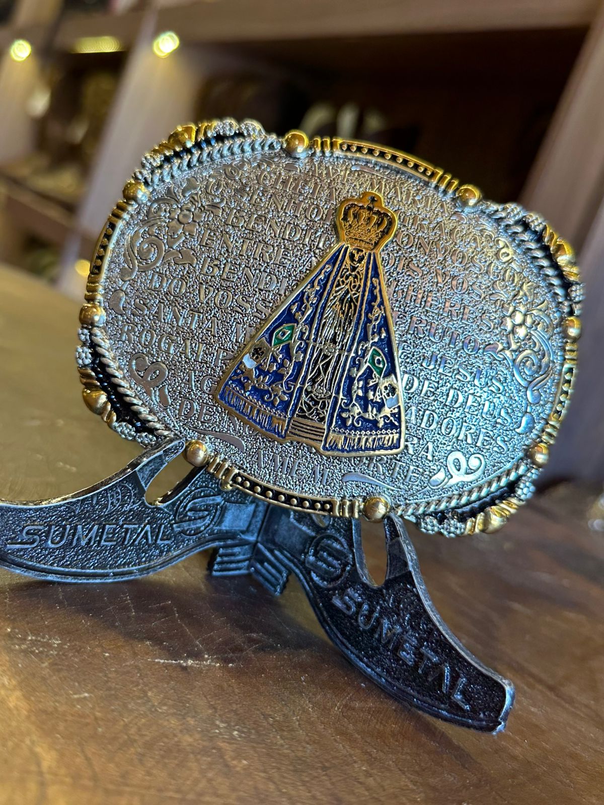 Fivela Nossa senhora Sumetal Cód. 10229