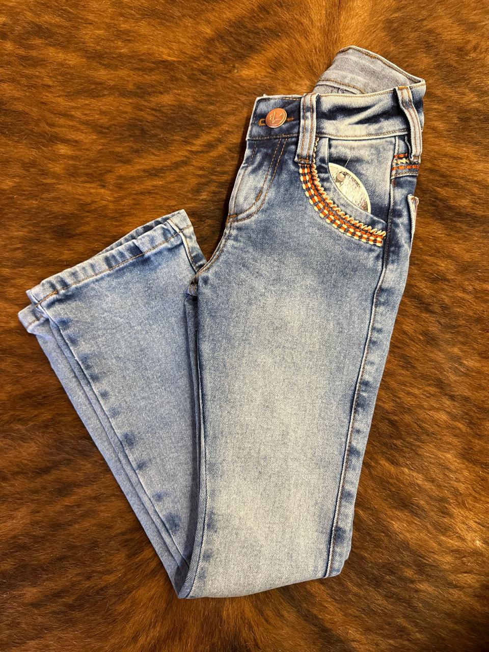 Calça Infantil Best Rodeo Flare Bordada Cód. F642