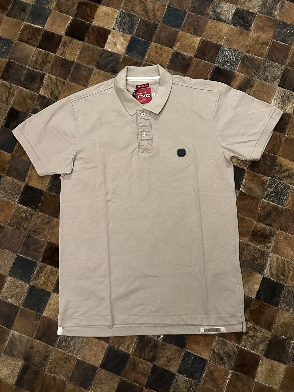 Polo TXC Masc Regular Piquet Khaki Cód. 6944