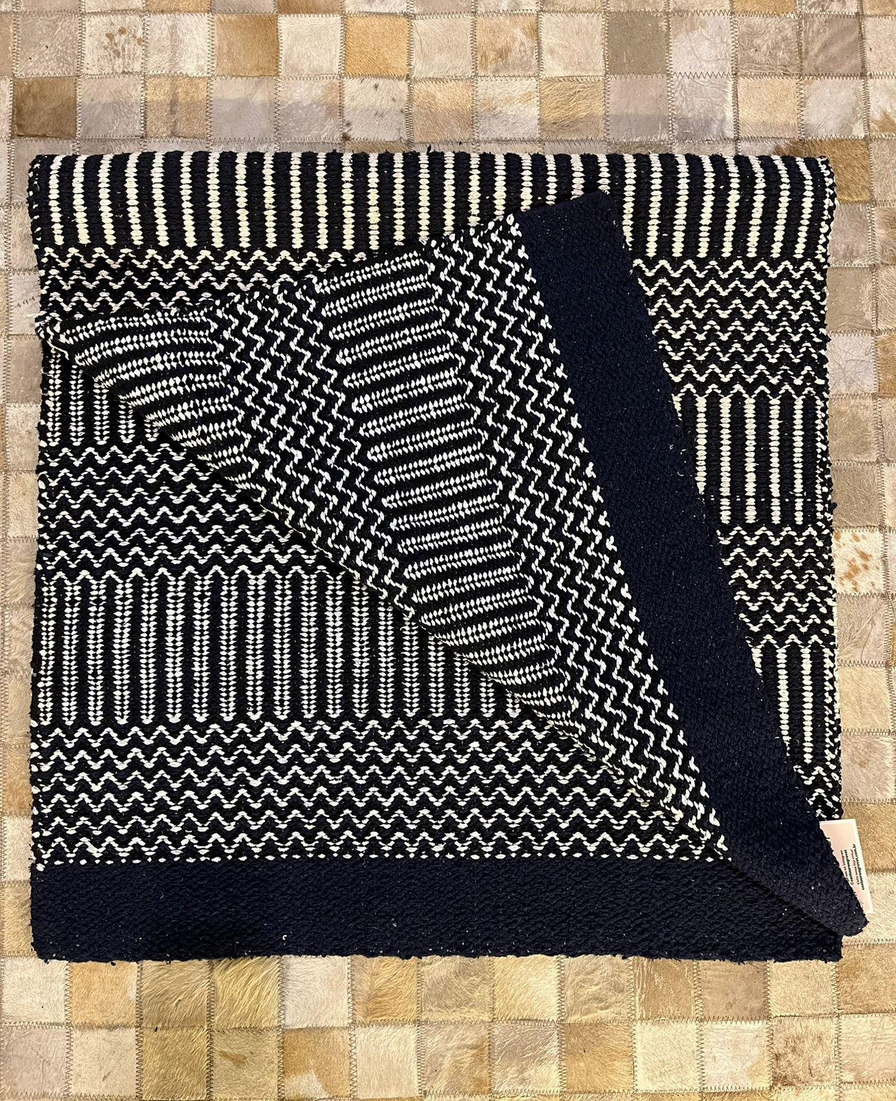 Sobremanta Dupla Carijo Azul escuro 32x64 Cód.972