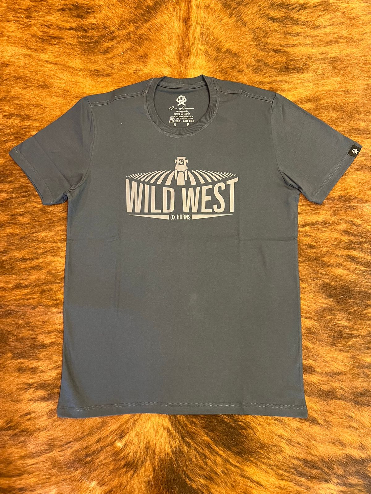 Camiseta Basica Ox Horns Chumbo Cód. 1863