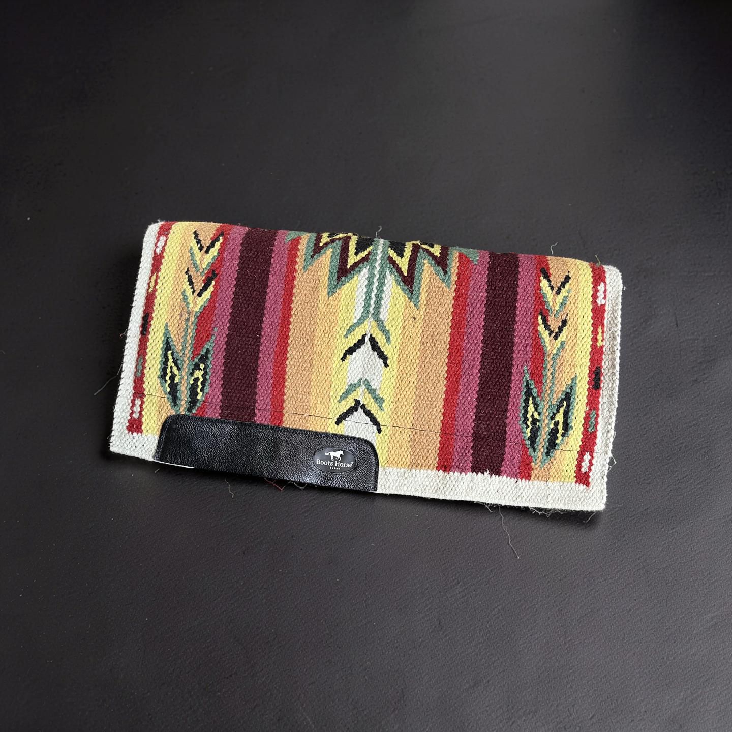 Manta Navajo Boots Horse 30x32 Amarelo/Vermelho/Verde Cód.1801