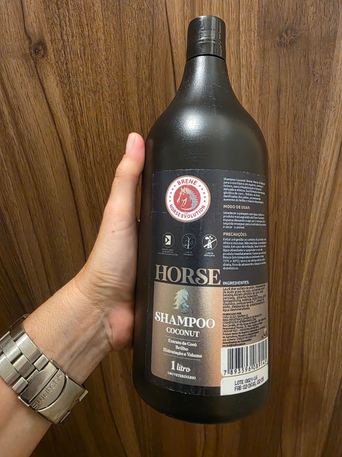 Shampoo Coconut 1L Brente Horse Cód.4113