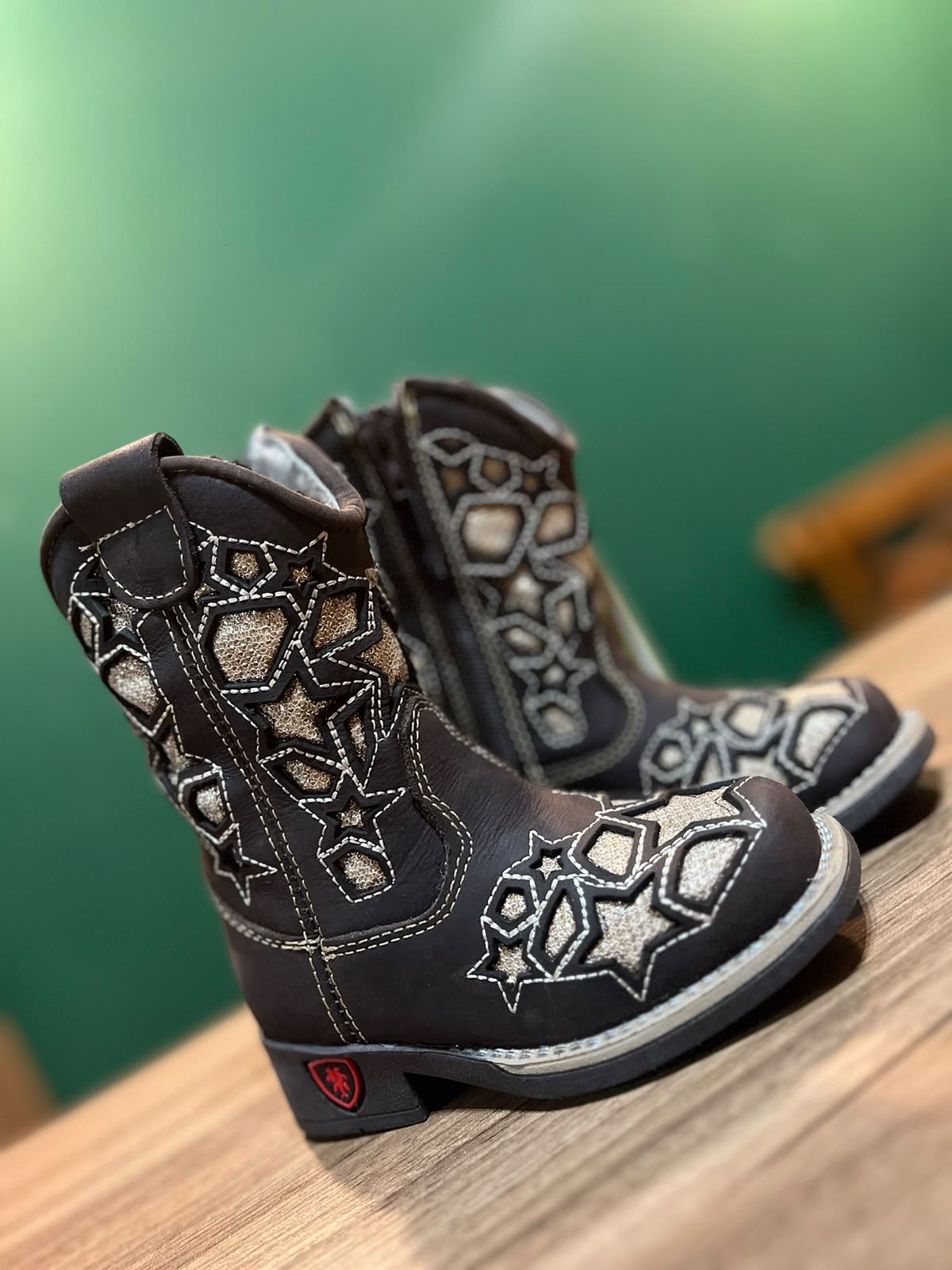 Bota Infantil 1418 Dourada Gliter Vilela