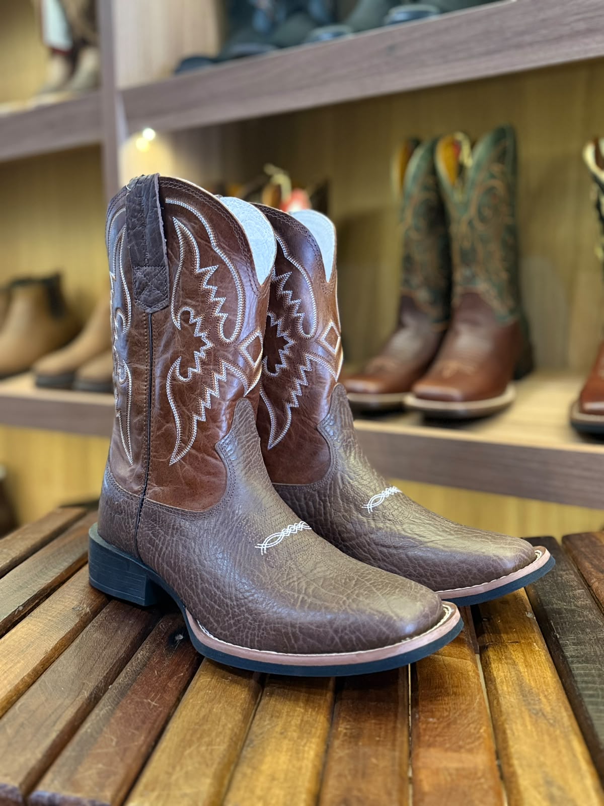 Bota Masculina Texas Rodeo TR262 Café